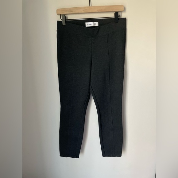 High-Rise Ponte-Knit Stevie Pants In Heather Gray Size Medium - Picture 1 of 9